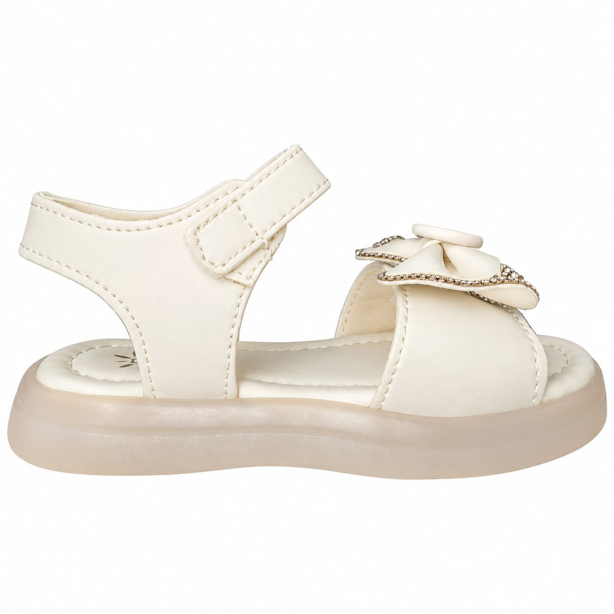 Crystal Halo Bow Girls Sandals.