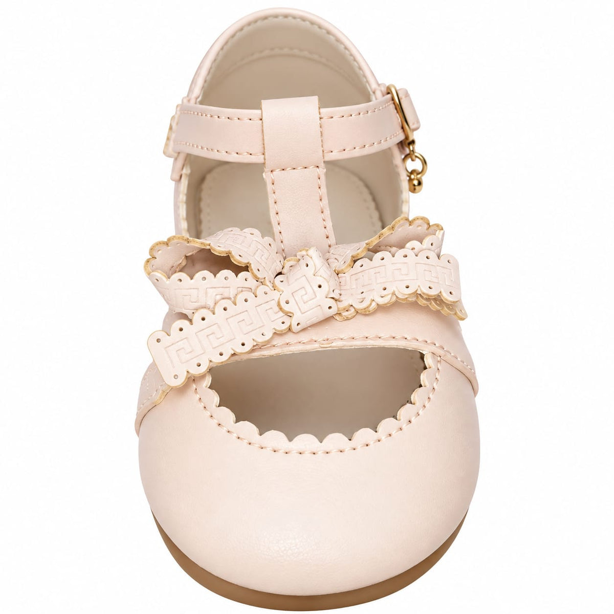 Ivory Lace Bow Girls Sandals