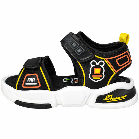 Sporty black sandals