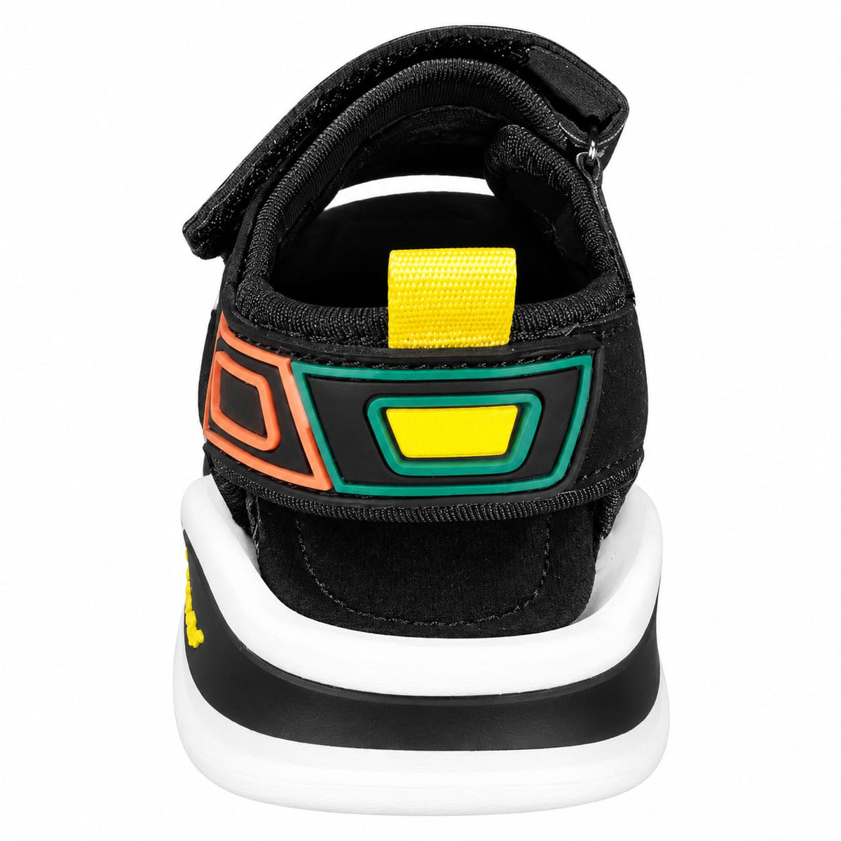 Sporty black sandals