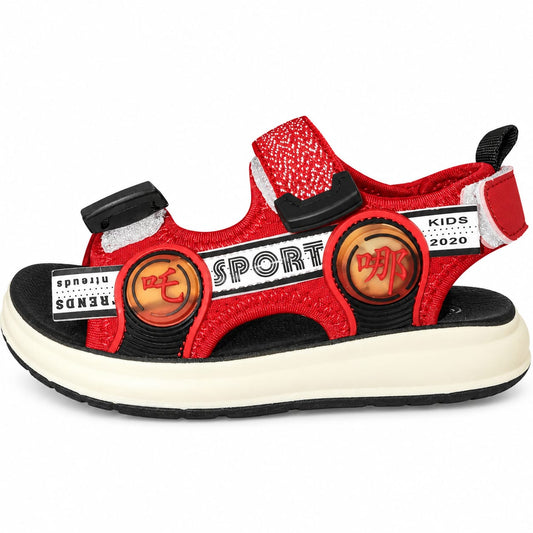 Red Street Sport Kids Sandals