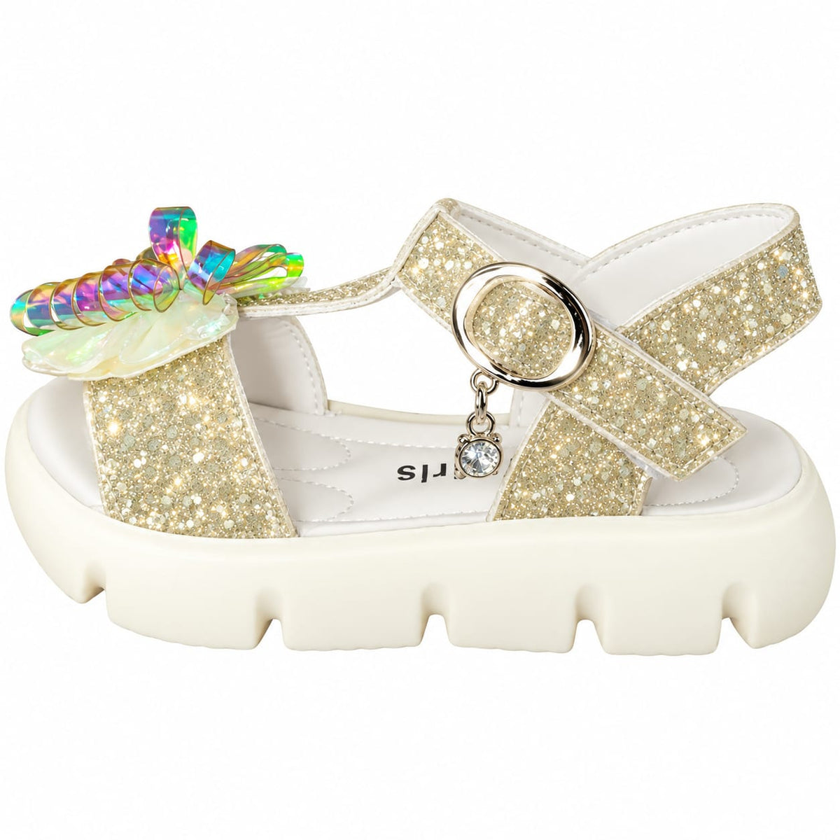 Rainbow Glow Princess Sandals