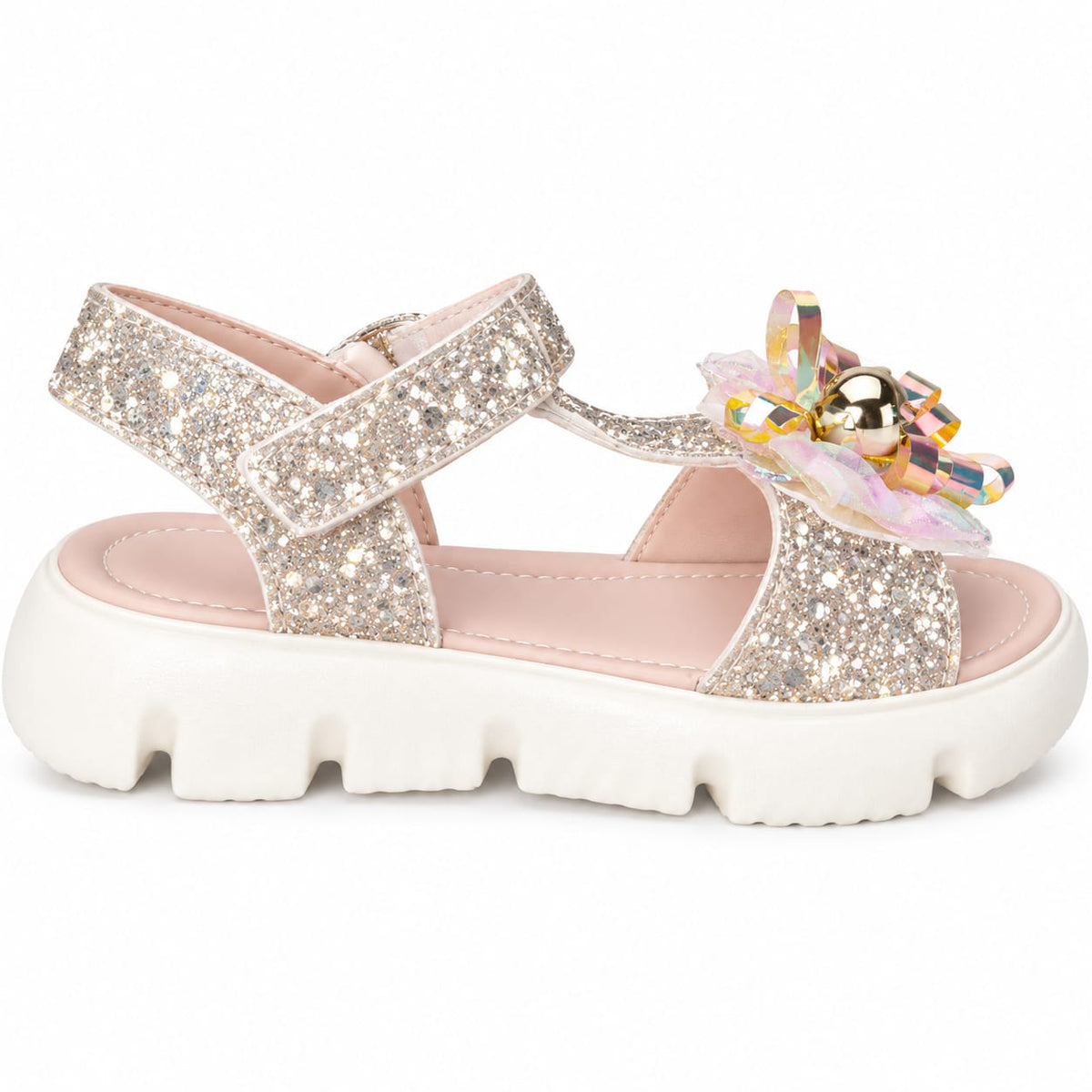 Rainbow Glow Princess Sandals