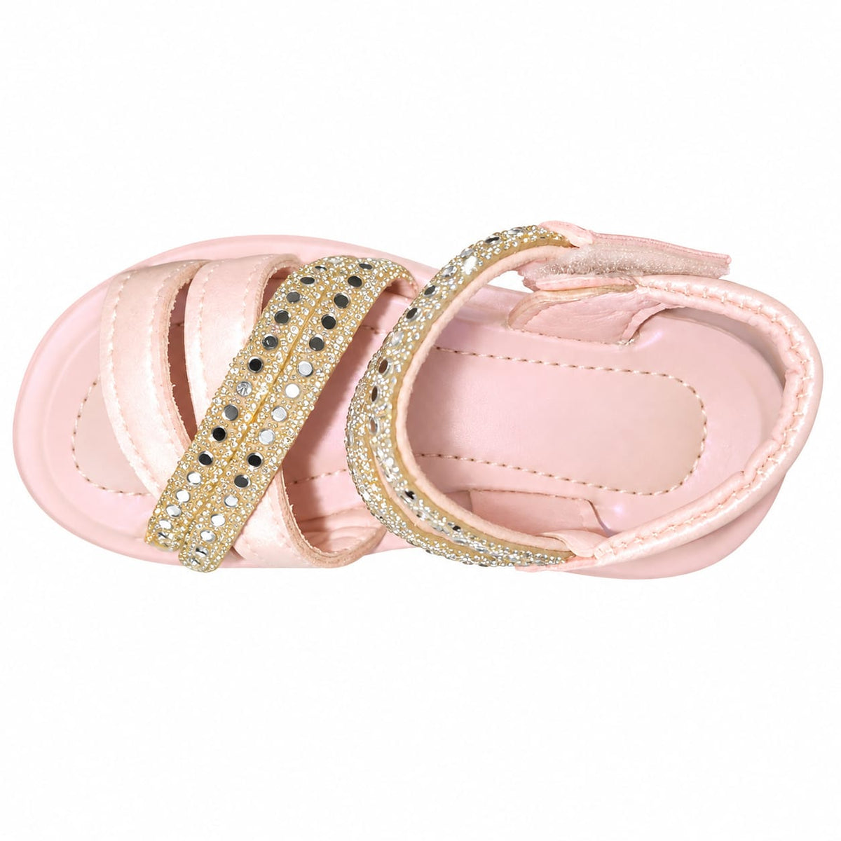 Princess Sparkle Crystal Sandals – Ivory Gold