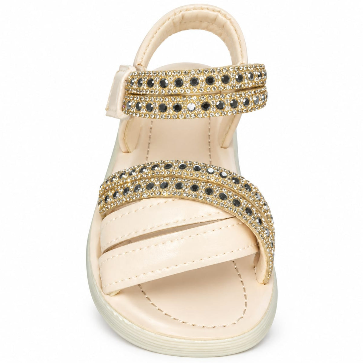 Princess Sparkle Crystal Sandals – Ivory Gold