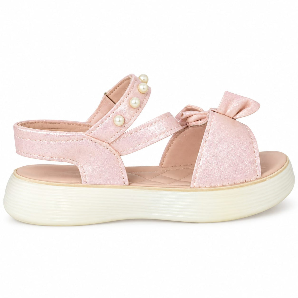 Blush Bow Charm Sandals