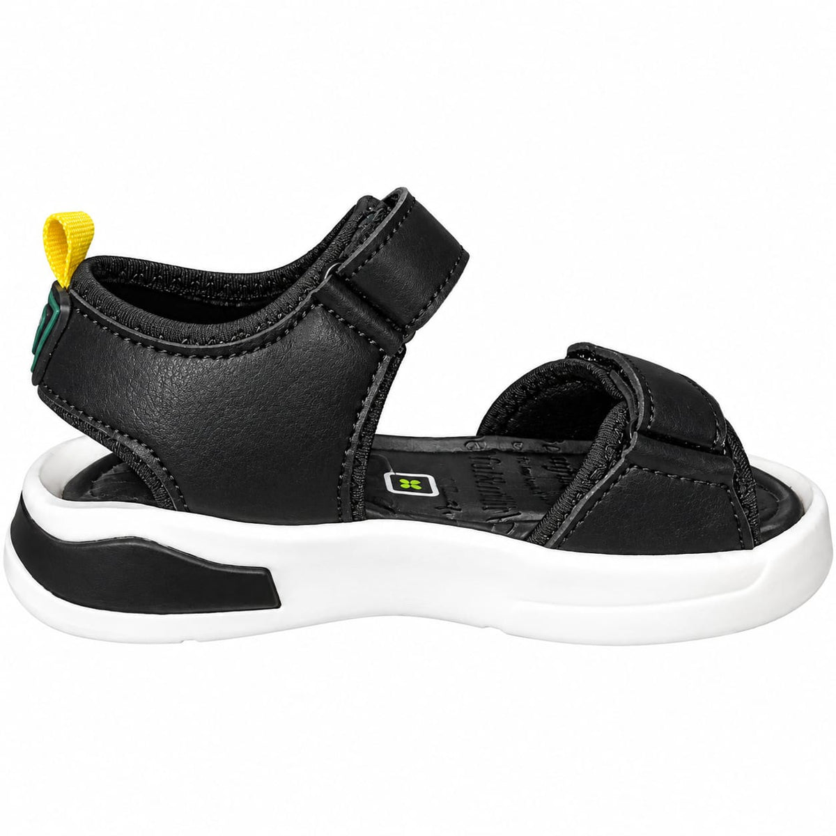 Sporty black sandals